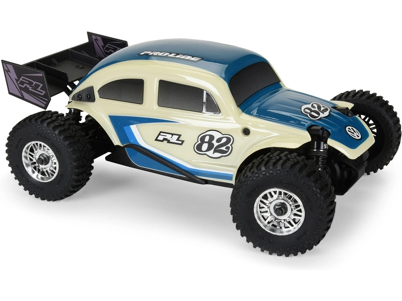 Karoséria Pro-Line Class 1 VW beetle blue, chrómové disky Diablo 12 mm s pneumatikami Flat Iron: Arrma Typhon Grom