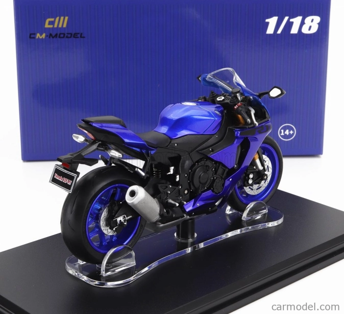 Cm-models Yamaha Yzf-r1 2022 1:18 Modrá Černá