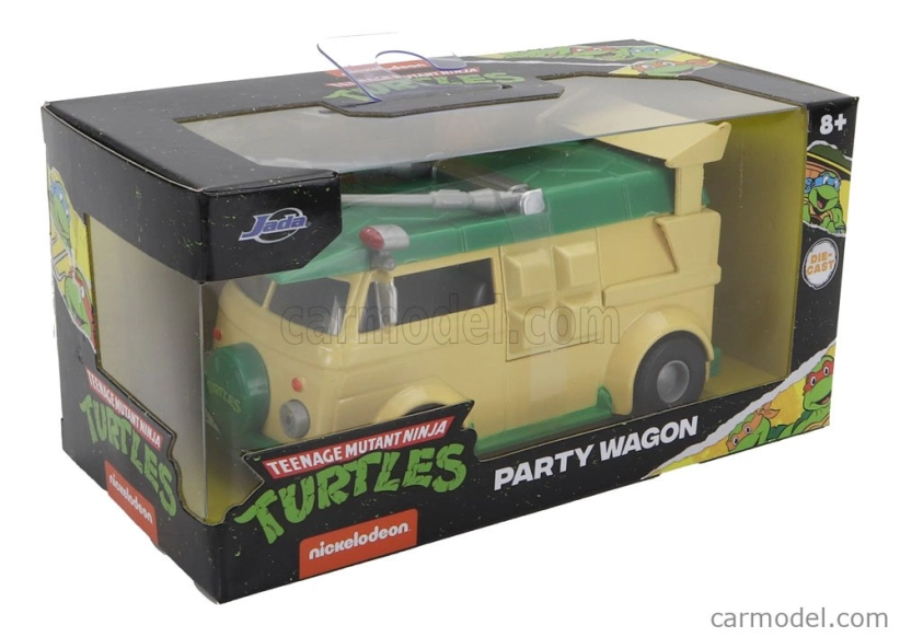 Jada Volkswagen Party Wagon Donatello Ninja Turtles - Tartarughe Ninja 1:32 žltozelený