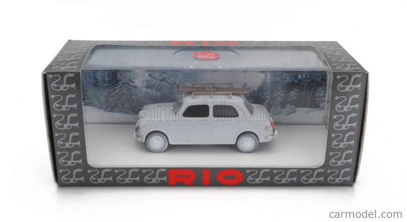 Rio-models Fiat 1100 Vacanze Invernali - Zimná dovolenka 1957 1:43 Sivá