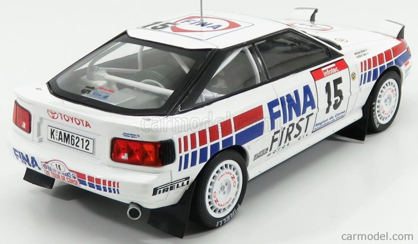 Triple9 Toyota Celica Gt-4 St165 Fina N 15 Rally Tour De Corse 1991 M.duez - K.wicha 1:18 Biela