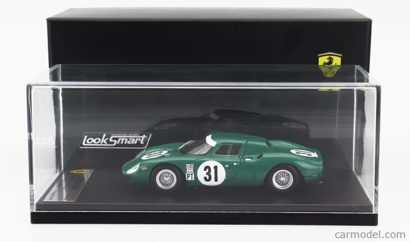 Looksmart Ferrari 250lm Coupe N 31 3rd 12h Sebring 1965 David Piper - Tony Maggs 1:43 Zelená