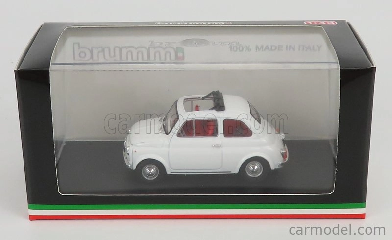 Brumm Fiat 500f Tetto Aperto - Otvorené 1965 1:43 Bianco