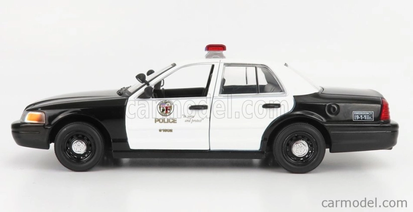 Greenlight Ford usa Crown Victoria Police Interceptor Los Angeles Department 1992 - Drive 1:24 Black White