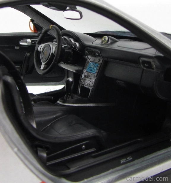 Welly Porsche 911 997 Gt3rs 2010 1:18 Stříbrná Oranžová