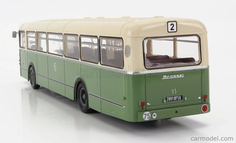 Edicola Brossel Bl55 Bus Saint-amano 1966 1:43 krémovo zelená