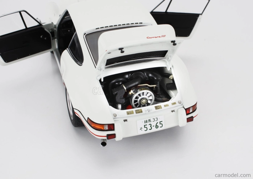 Autoart Porsche 911 Carrera Rs 1973 - The Circuit Wolf - (rival) Sakon Hayase - Manga Movie 1:18 Bielo-červená