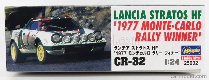 Hasegawa Lancia Stratos Hf Alitalia (night Version) N 1 Winner Rally Montecarlo 1977 1:24