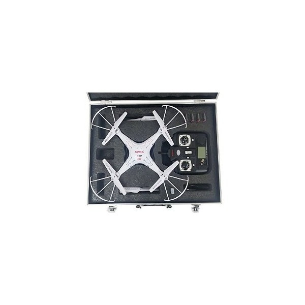 RC dron Syma X5C-1 v ALU kufri, biela