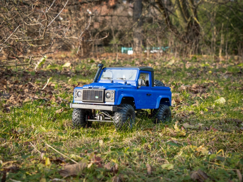 RC auto Land Rover Adventure 1/12 RTR 4WD, modrá + náhradná batéria