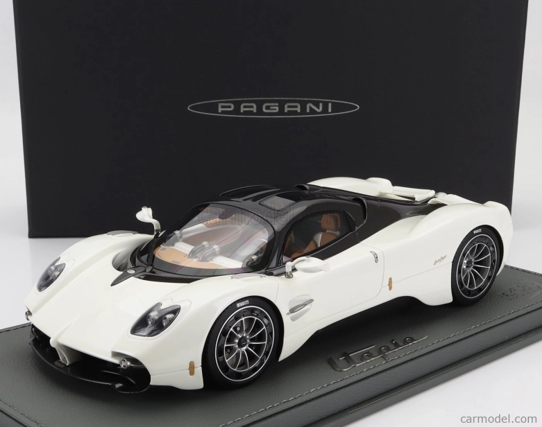 Bbr-models Pagani Utopia 2022 - Con Vetrina - With Showcase 1:18 Bianco Perla - Bílá