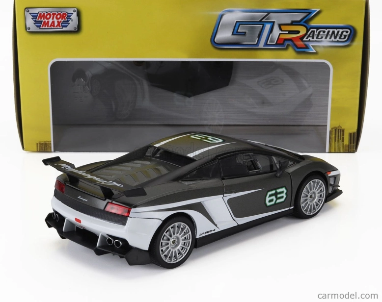 Motor-max Lamborghini Gallardo Lp560-4 N 63 Super Trofeo 2011 1:24 Šedá Bílá