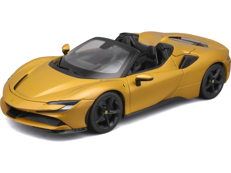 Bburago Ferrari SF90 Spider 1:18 žlutá metalíza