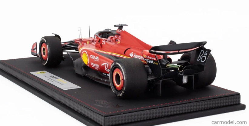 Bbr-models Ferrari F1 Sf-24 Team Scuderia Ferrari N 16 2nd Australian Gp 2024 Charles Leclerc - Con Vetrina - With Showcase 1:18 Červená Černá
