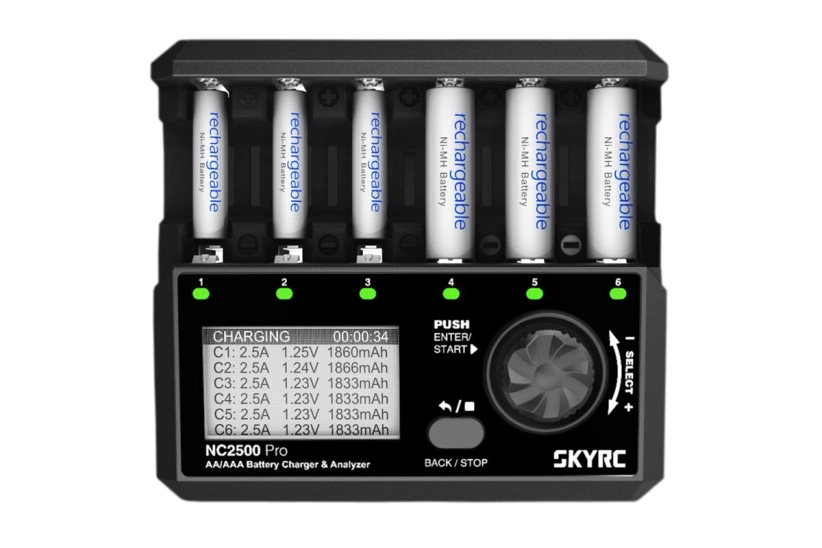SKY RC NC2500 Pro nabíjačka 6x AA/AAA NiMH/NiCd