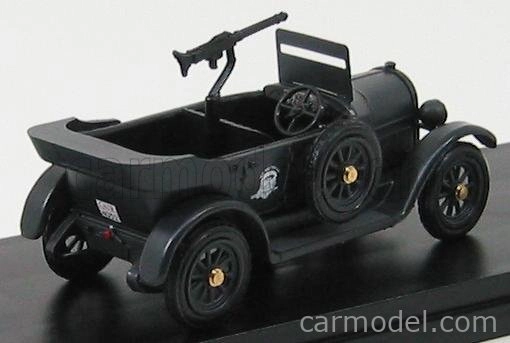 Rio-models Fiat 501 Open Repubblica Di Salo' - Me Ne Frego 1944 1:43 Matt Black