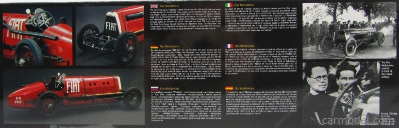 Italeri Fiat Mefistofele 1924 Record 12 Luglio 234.98km/h Sir.ernest Eldridge 1:12 /