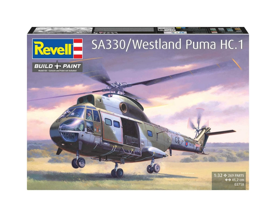 Plastic ModelKit vrtuľník 03758 - SA 330/Westland Puma HC.1 (1:32)