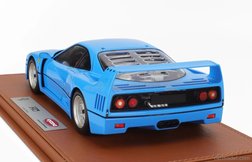 Bbr-models Ferrari F40 1987 - Con Vetrina - With Showcase 1:18 Azzurro - Světle Modrá