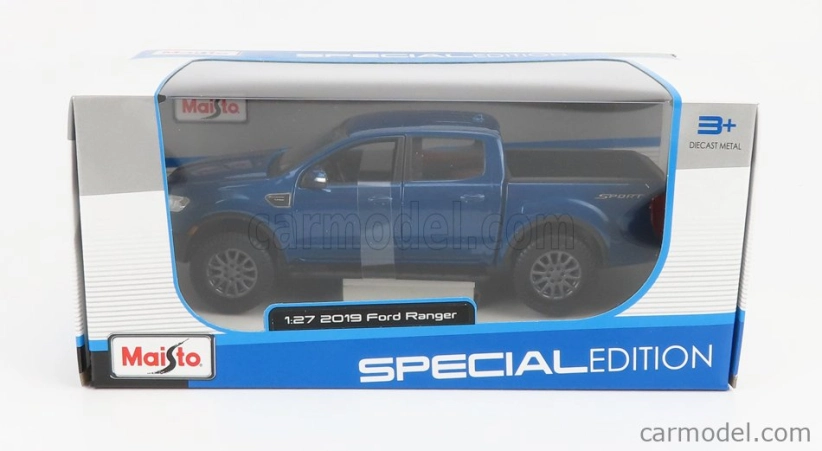 Maisto Ford USA Ranger Fx4 Sport Pick-up Double Cabine 2019 1:27 Blue