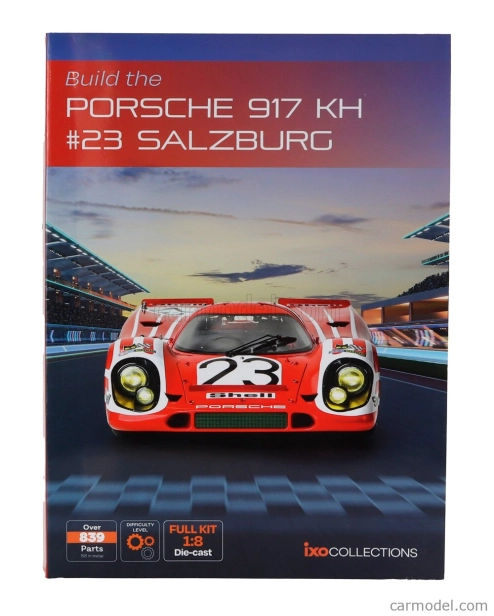 Ixo-models Porsche 917k 4.9l Team Salzburg N 23 Winner 24h Le Mans 1970 Hans Herrmann - Richard Attwood 1:8 Červená Bílá