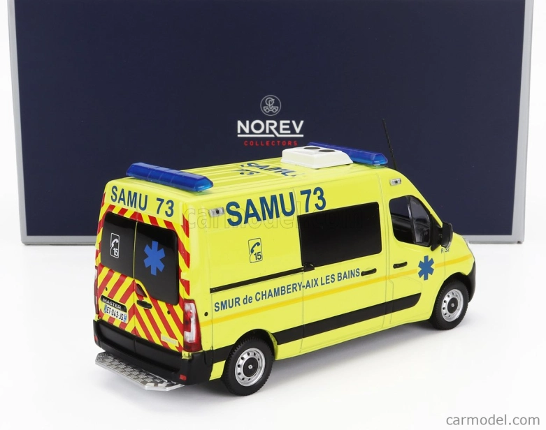 Norev Renault Master Van Samu Ambulance 2014 1:43 Žlutá