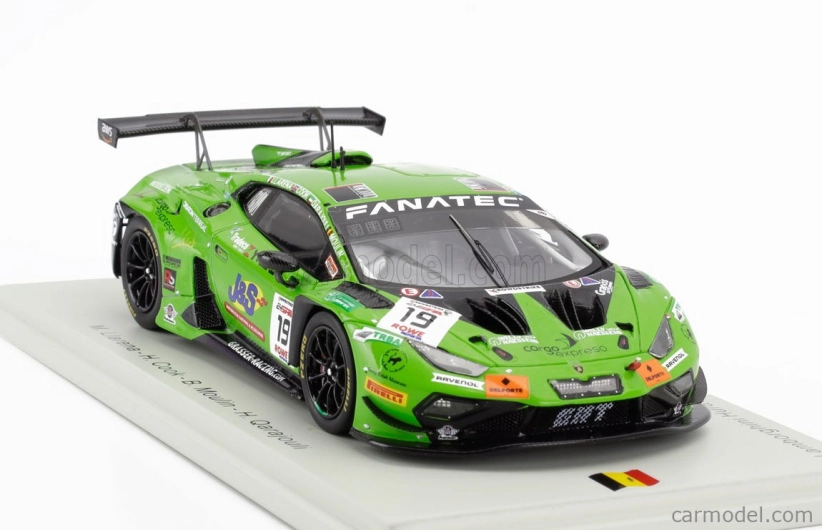 Iskra-model Lamborghini Huracan Gt3 Evo2 5.2l V10 Team Grt Grasser Racing N 19 24h Spa 2024 Mateo Llarena - Hugo Cook - Baptiste Moulin - Haytham Qarajouli 1:43 Green