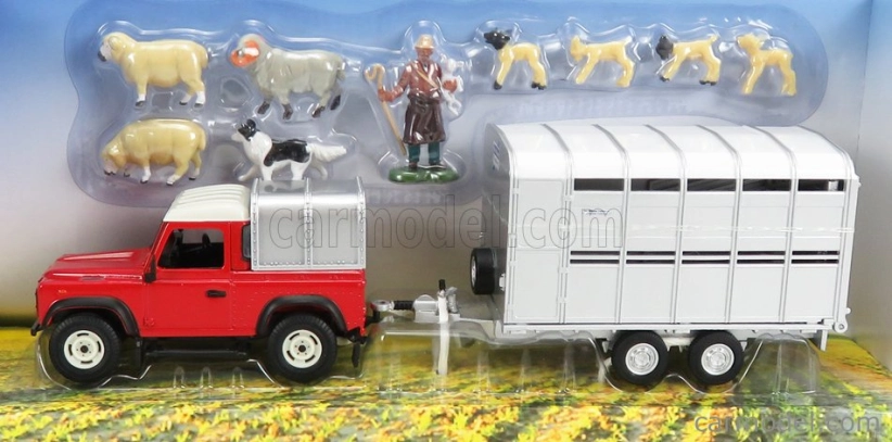 Britains Land rover Land Defender 90 Pick-up Closed 1984 1:32, červená