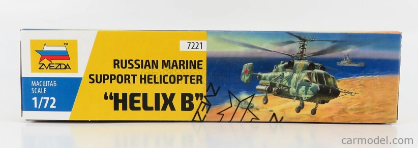 Zvezda Vrtuľník Helix B Vojenská podpora ruskej námornej pechoty 1:72 /