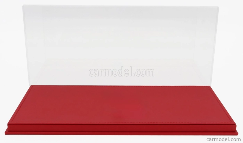 Luxbox Vetrina vitrína Base In Ecopelle Rossa - Syntetická koža Base Red - Lungh.lenght 32.2 Cm X Largh.width 16.2 Cm X Alt.height 15.6 Cm (altezza Interna Cm 13.5) 1:18 Red