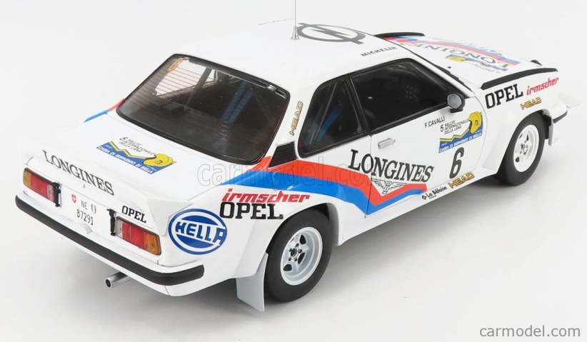 Sun-star Opel Ascona 400 (nočná verzia) N 6 Rally Internazionale Della Lana 1982 J.p.balmer - F.cavalli 1:18 Biela Modrá Oranžová