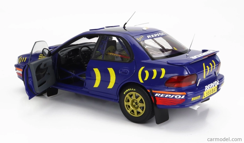 Kyosho Subaru Impreza 555 Repsol N 4 Winner Rally Rac Lombard 1994 C.mcrae - D.ringer 1:18 Modrá Žltá