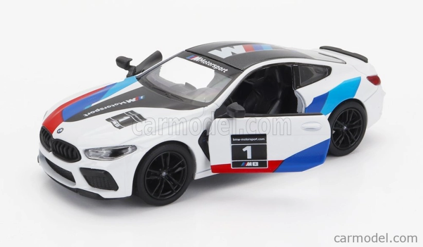 Kinsmart BMW radu 8 M8 Competition Coupe (f92) 2020 1:32 biela čierna