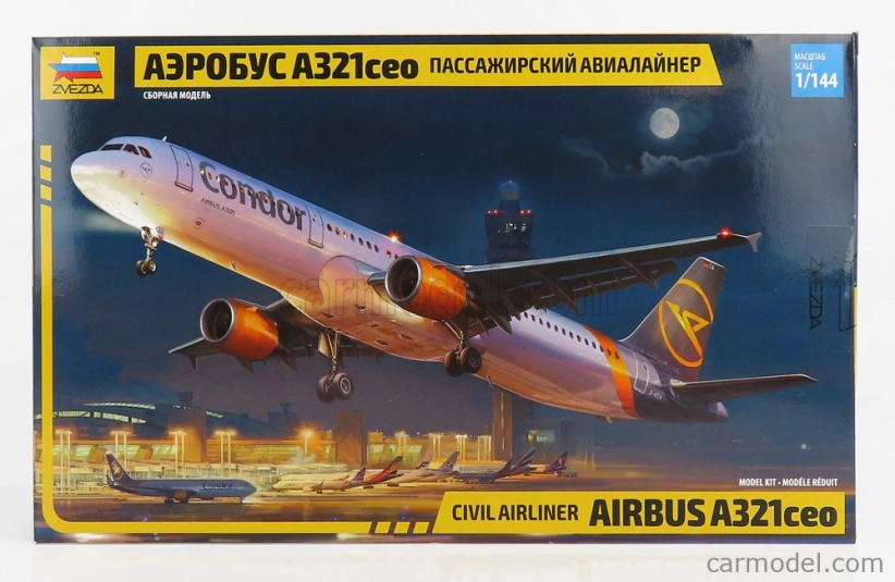 Zvezda Airbus Airbus A321ceo Airplane Civil Airliner 2002 1:144 /