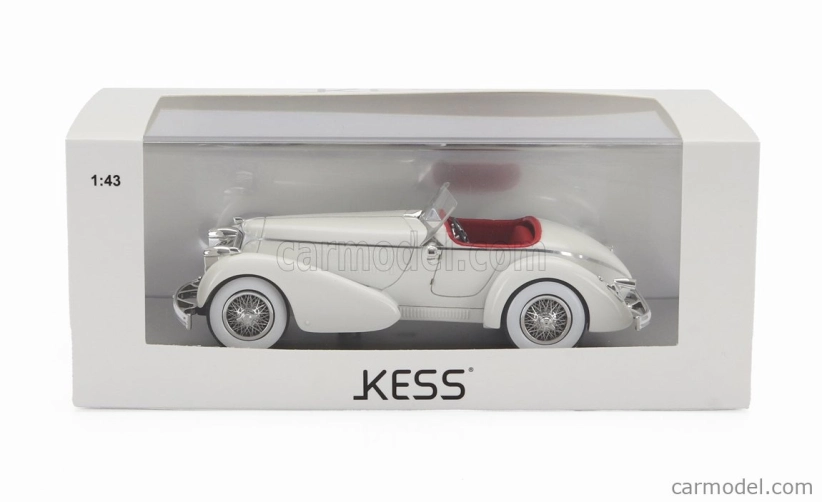 Kess-model Duesenberg Model A Krueger Special Roadster Open 1934 1:43 Svetlo šedá