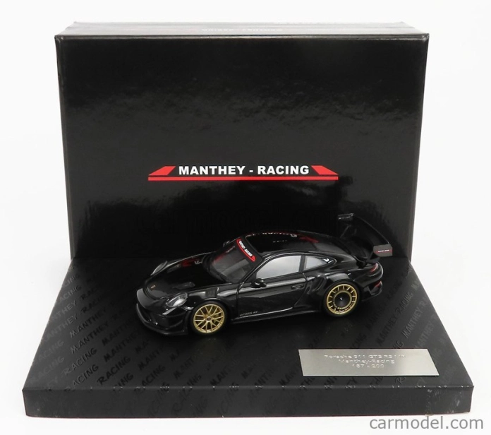 Minichamps Porsche 911 991-2 Gt3 Rs Mr Team Manthey Racing 2018 - Golden Rims 1:43 Black