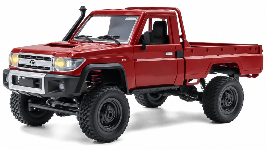 RC auto Land Cruiser Toyota, červená + náhradná batéria