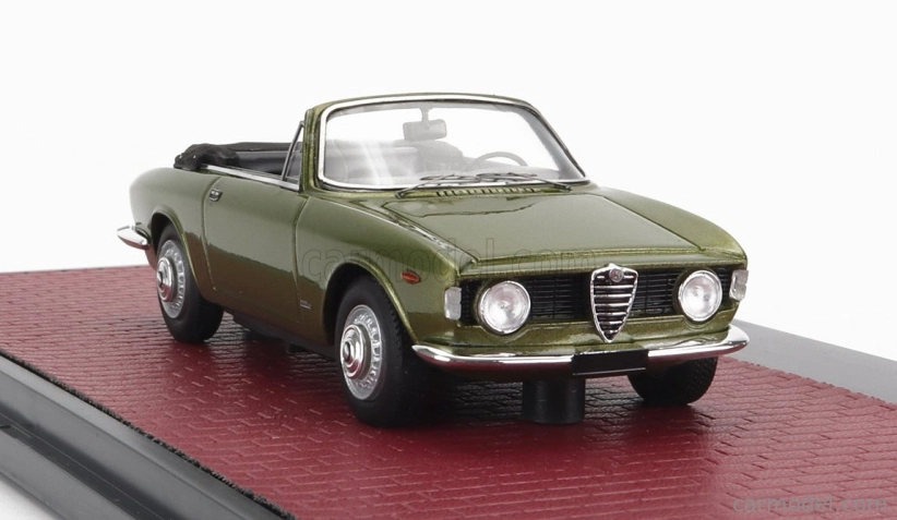 Matrix modely v mierke Alfa romeo Giulia Gtc Cabriolet Open 1964 1:43 Green Met