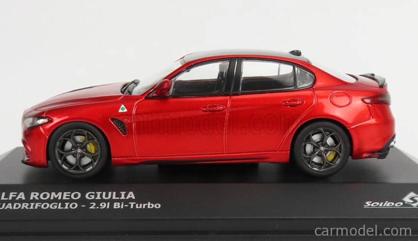 Solido Alfa romeo Giulia Quadrifoglio 2016 1:43 Červená