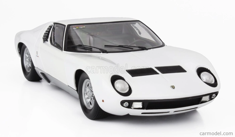 Kyosho Lamborghini Miura P400 1968 1:18 Bílé Stříbro