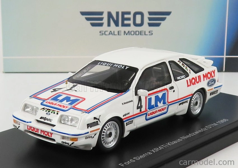 Modely v mierke Neo Ford england Sierra Xr4ti Team Liqui Moly N 4 Dtm Season 1986 K.niedzwedz 1:43 White