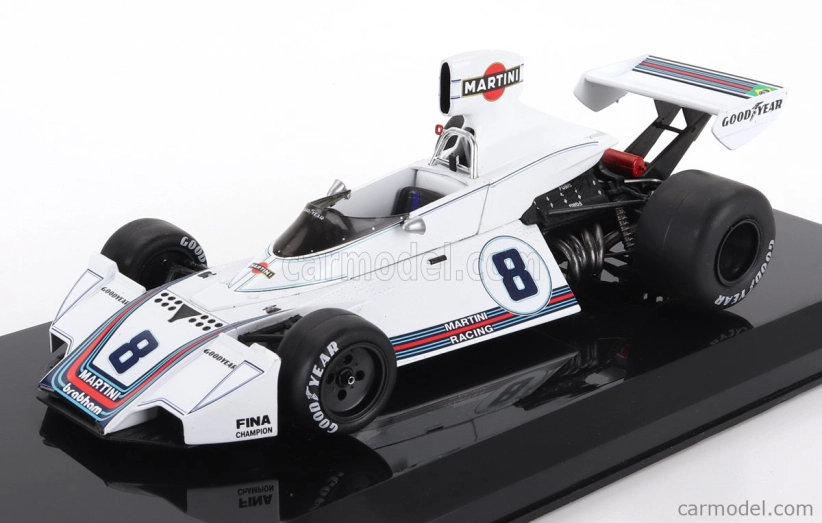 Edicola Brabham F1 Bt44b Team Martini Racing N 8 Season 1975 Carlos Pace - Con Vetrina - s vitrínou 1:24 biela