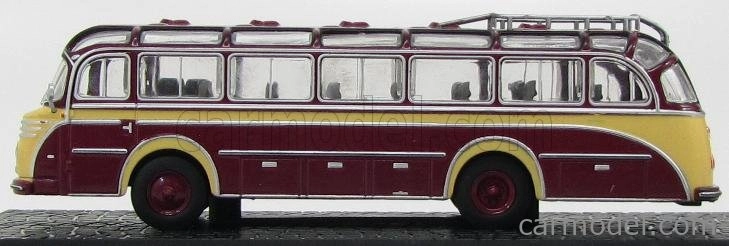 Edicola Henschel Hs100n Autobus 1953 - Damage Display Box 1:72 Bordeaux Cream
