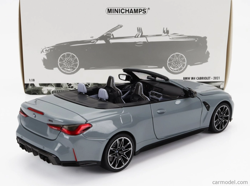 Minichamps BMW radu 4 M4 (g83) Cabriolet 2020 1:18 Grey Met