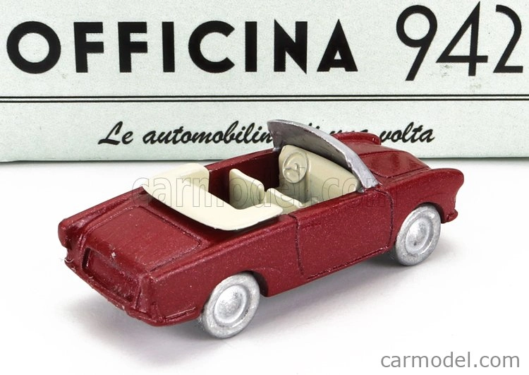 Officina-942 Siata Amica 56 Spider (základ Fiat 600) 1956 1:76 Červená