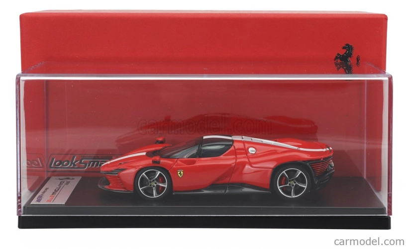 Looksmart Ferrari Daytona Sp3 Closed Roof 2022 1:43 Rosso Scuderia - Červená Bílá