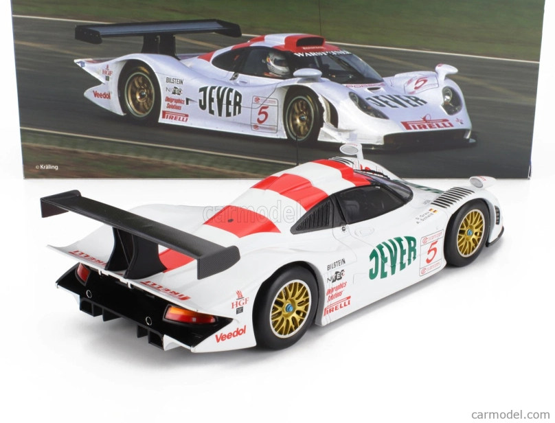 Werk83 Porsche 911 Gt1-98 3.2l Turbo Team Zakspeed Racing N 5 4th Fia Gt Championship Oschersleben 1998 Alexander Grau - Andreas Sheld 1:18 Bílá Červená Zelená