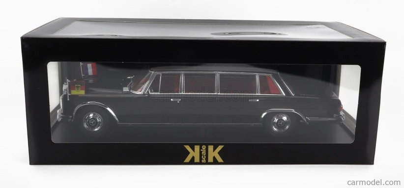 Mercedes benz triedy S 600 Lwb Pullman (w100) Willy Brandt - Georges Pompidou 1964 1:18 čierna