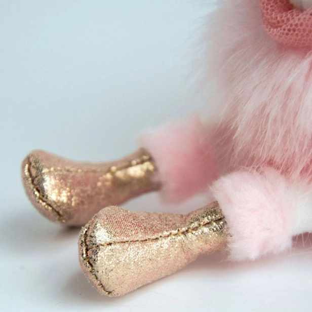 Doudou Histoire d'Ours Plyšový prívesok na kľúče Ružová labuť 12 cm