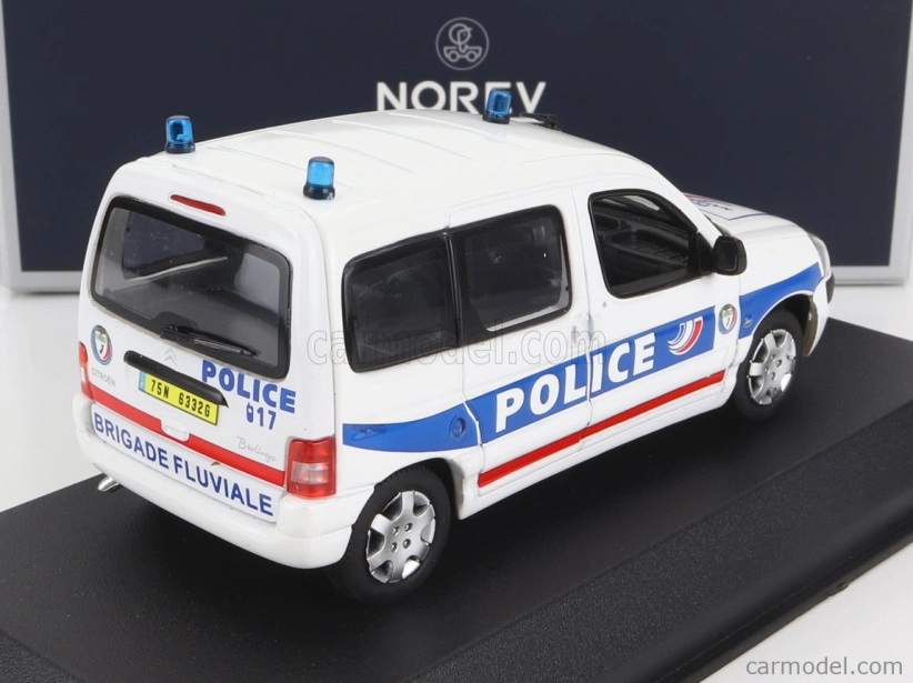 Norev Citroen Berlingo Police Nationale Brigade Fluviale 2004 1:43 Biela